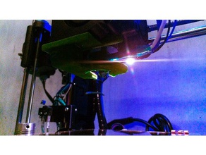 dual blow fan duct imakr startt tronxy xy-100 3d printer parts 3d print model - Mito3D