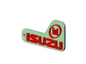 isuzu 2 logo portachiavi segni e loghi 3d print model - Mito3D