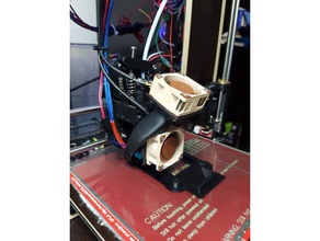 fan duct set 40mm customizable direct drive extruder 3d printer parts 3d print model - Mito3D