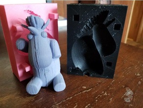 unicornio molde La impresión en 3d 3d print model - Mito3D