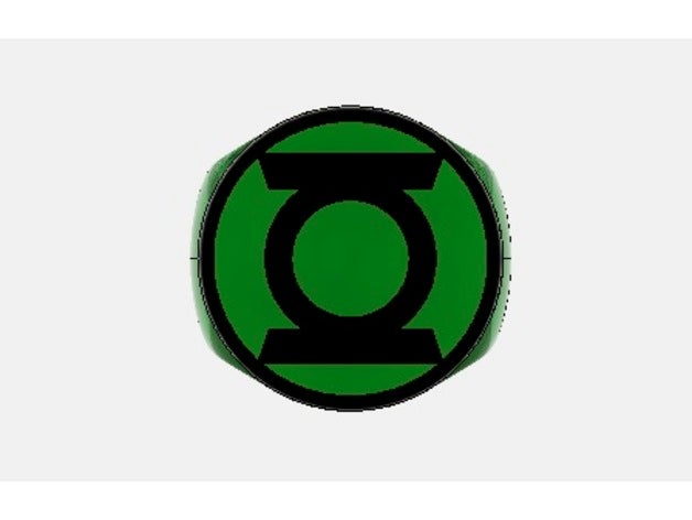 green lantern ring Requisiten 3D print model - Mito3D