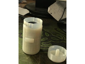 flexi dog waste bag attachment no thread remix pets 3d print model - Mito3D