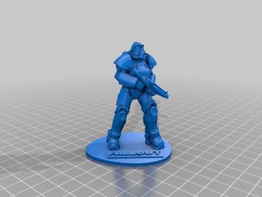 fallout 4 power armor t-50 3d printing 3d print model - Mito3D