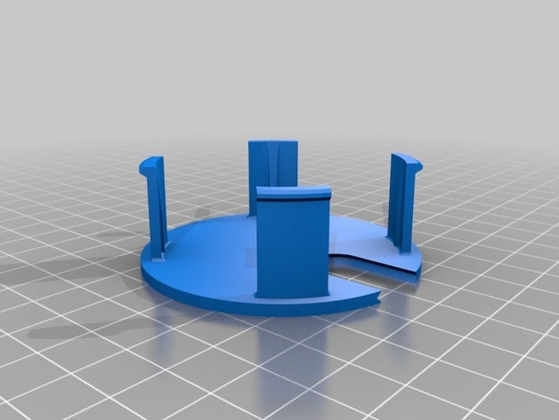 herman miller desk wire grommet cover office 3D print model - Mito3D