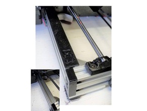 prusa bear rail caps 3d printer accessories half upgrade upgrades 3d print model - Mito3D