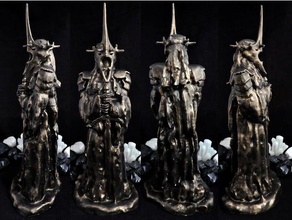 nazgul bruxa rei de angmar esculturas 3d print model - Mito3D