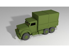 1 18 askeri nakliye kamyonu ölçek araç 3d print model - Mito3D