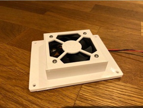 tronxy x5s board cover 60mm fan 3d printer parts melzi 3d print model - Mito3D