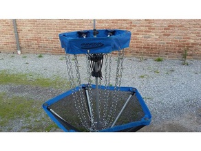 tensioner discatcher basket sport & outdoors disc golf 3d print model - Mito3D