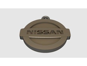 nissan logo portachiavi monete & distintivi chiave keychain key fob 3d print model - Mito3D