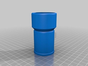 vaccum collector 40mm diy vacuum adapter hose tube 3d print model - Mito3D