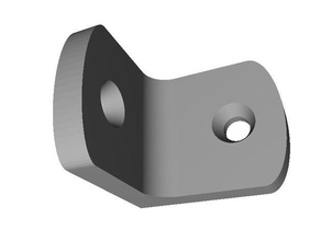 25mm Winkel Ersatz-Teile Halterung 3d print model - Mito3D