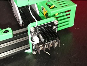 mosfet bracket aluminium extrusion v-slot 2040 3d printer parts openbuild openbuilds 3d print model - Mito3D
