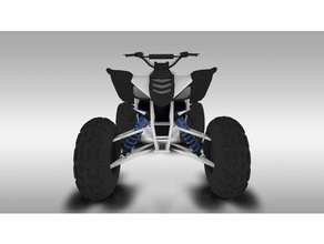 450 yamaha raptor araç atv dört 3d print model - Mito3D