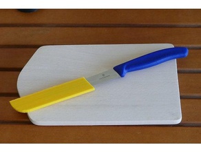 parametric kitchen knife sheath remix & dining customizable customizer openscad 3d print model - Mito3D