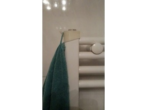 toalha de gancho casa banho radiador openscad 3d print model - Mito3D