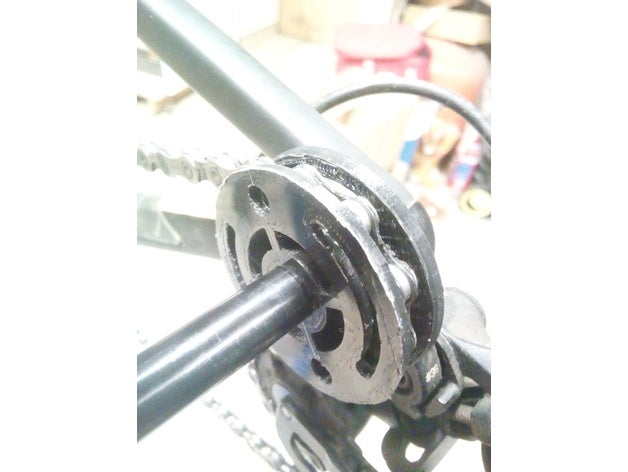 prot ge chaine 12mm de proteção da cadeia A impressão 3d moto uma roda bicicleta desviador montanha traseira eixo roue arriere o velo 3D print model - Mito3D