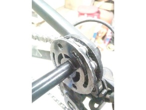 prot ge chaine de 12mm protección la cadena La impresión en 3d bicicleta rueda desviador montaña trasera eje roue arriere el velo 3d print model - Mito3D