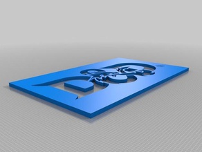 d&d logo spraypaint games 3d print model - Mito3D