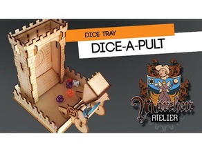 diceapult toy & game accessories catapult dice tower rpg 3d print model - Mito3D