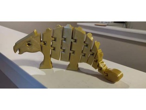 flexi-ankylosaurus oyuncaklar ve oyunlar ankylosaurus mafsallı dino dinozor flexi 3d print model - Mito3D