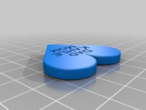 cœur de pièce monnaie fils accessoires 3d print model - Mito3D