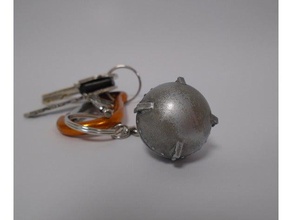 sputnik 1 keychain keychains nasa russian satellite space 3d print model - Mito3D