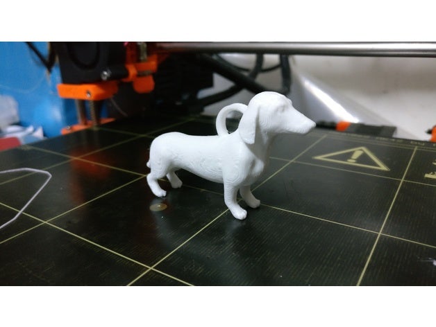 portachiavi bassotto i 3D print model - Mito3D