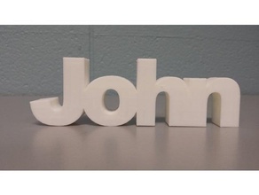 john signs & logos 3d print model - Mito3D