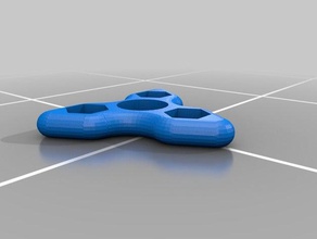triangular fidget giratório diy 3d print model - Mito3D