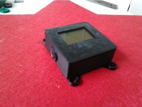 case lcd84x48 nokia 5110 display mounts mini-din connection electronics lcd 3d print model - Mito3D