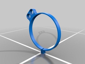 tachometer clamp w shift light holes 3d printing 3d print model - Mito3D