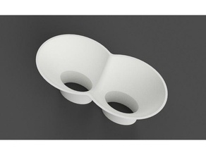 funnel nobowl cat feeders pets 3d print model - Mito3D
