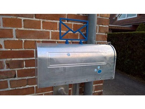 caixa de correio gadjet gadgets carta letterbox sinal 3d print model - Mito3D