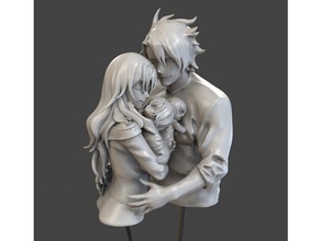 yuunoa statue prototype sculptures anime character figure 3d print model - Mito3D