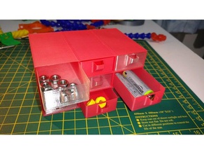 vaso in modalità componente cassetti utensili & caselle cassettiere di dialogo archiviazione cassetto i mini piccole parti stoccaggio spirale stampa 3d print model - Mito3D