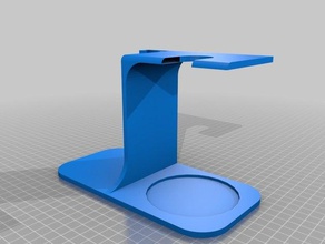 rasage stand la salle de bains lame rasoir le droit 3d print model - Mito3D
