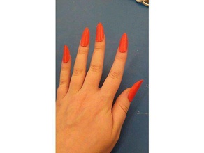 fake nails accessories fashion glue nail pointy 3d print model - Mito3D