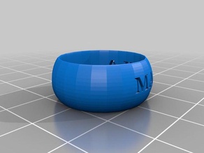 partnerschaftsring manuela los anillos anillo 3d print model - Mito3D