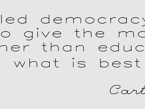 eggbot carter woodson quote our so-called democracy 2d art 3d print model - Mito3D