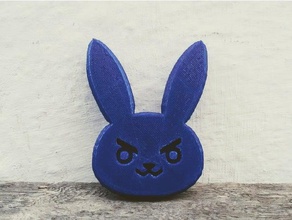 dva's bunny symbol games dva overwatch rabbit 3d print model - Mito3D