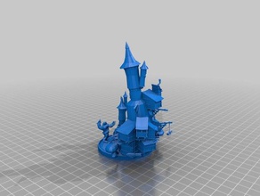 fantezi kule binalar ve yapılar 3d print model - Mito3D