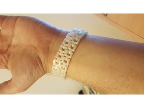 aparentemente perfeita impressão lugar bracelete pulseiras pulseira printinplace sem costura 3d print model - Mito3D