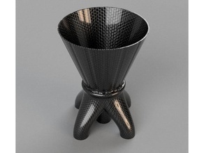 escursioni vaso arredamento fioriera di fiori 3d print model - Mito3D