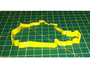 n rburgring nordschleife 3d elevation - northern loop only automotive map maps relief circuit nurburgring racetrack racetracks race track 3d print model - Mito3D