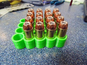 50ae cal ammo tray 25 rounds organization 3d print model - Mito3D