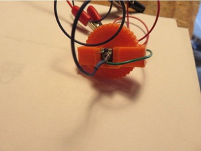 thumbwheel-controlled twin potentiometer assembly electronics wheel 3d print model - Mito3D