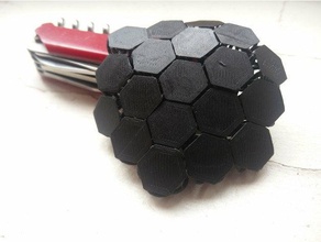 nasa fabric hexagons engineering armor armour chain chainmail flexible space 3d print model - Mito3D
