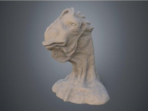 conceito estranho criaturas alien do busto criatura a figura monstro scifi 3d print model - Mito3D