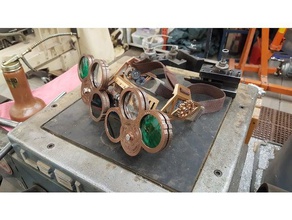 steampunk style shop goggles tools 3d print model - Mito3D